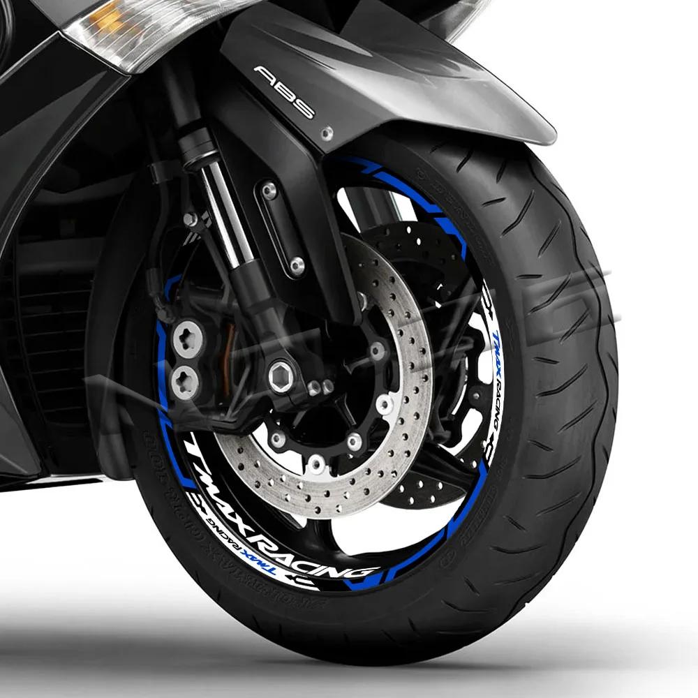 TMAX Casting-Autocollant étanche pour jante de roue de moto, bande à rayures pour moyeu de scooter, 
