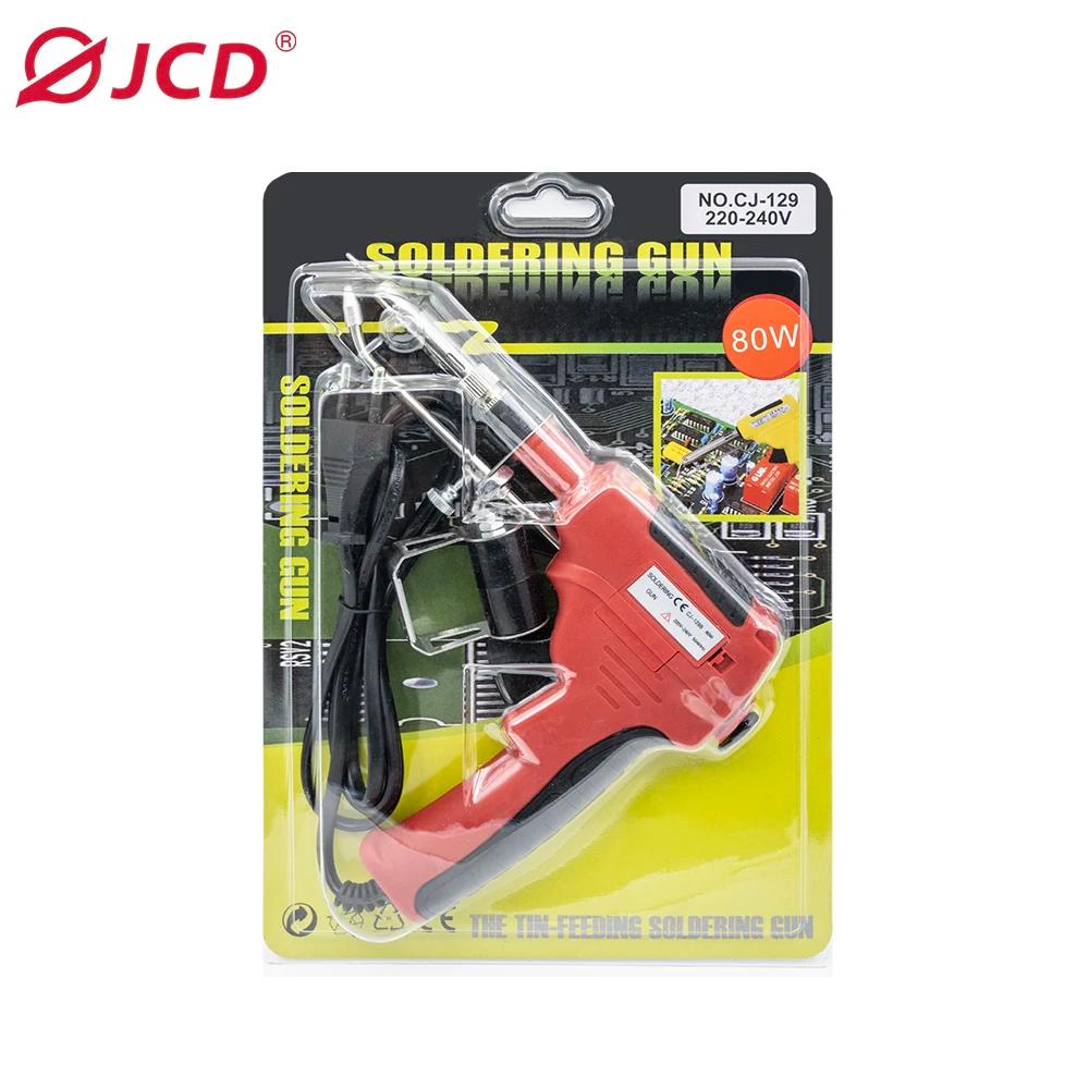 JCD-Fer à souder électrique, 110V/220V, 80W, prise US/EU, chauffage interne portatif, 18 pistolets, 