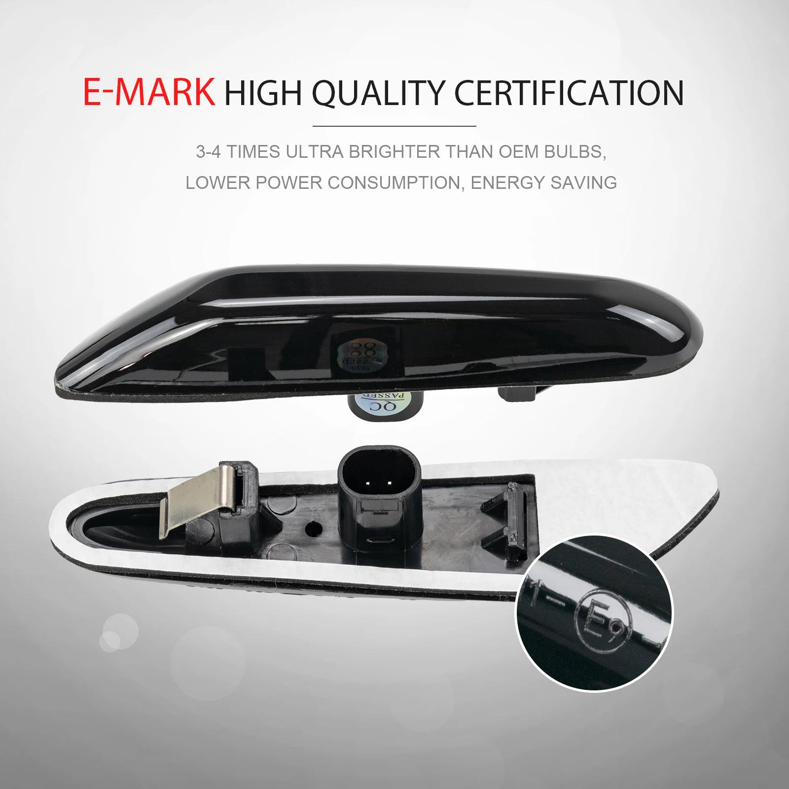 Clignotant latéral dynamique à LED pour BMW, clignotant séquentiel, feu de position, E90, E91, E92, 