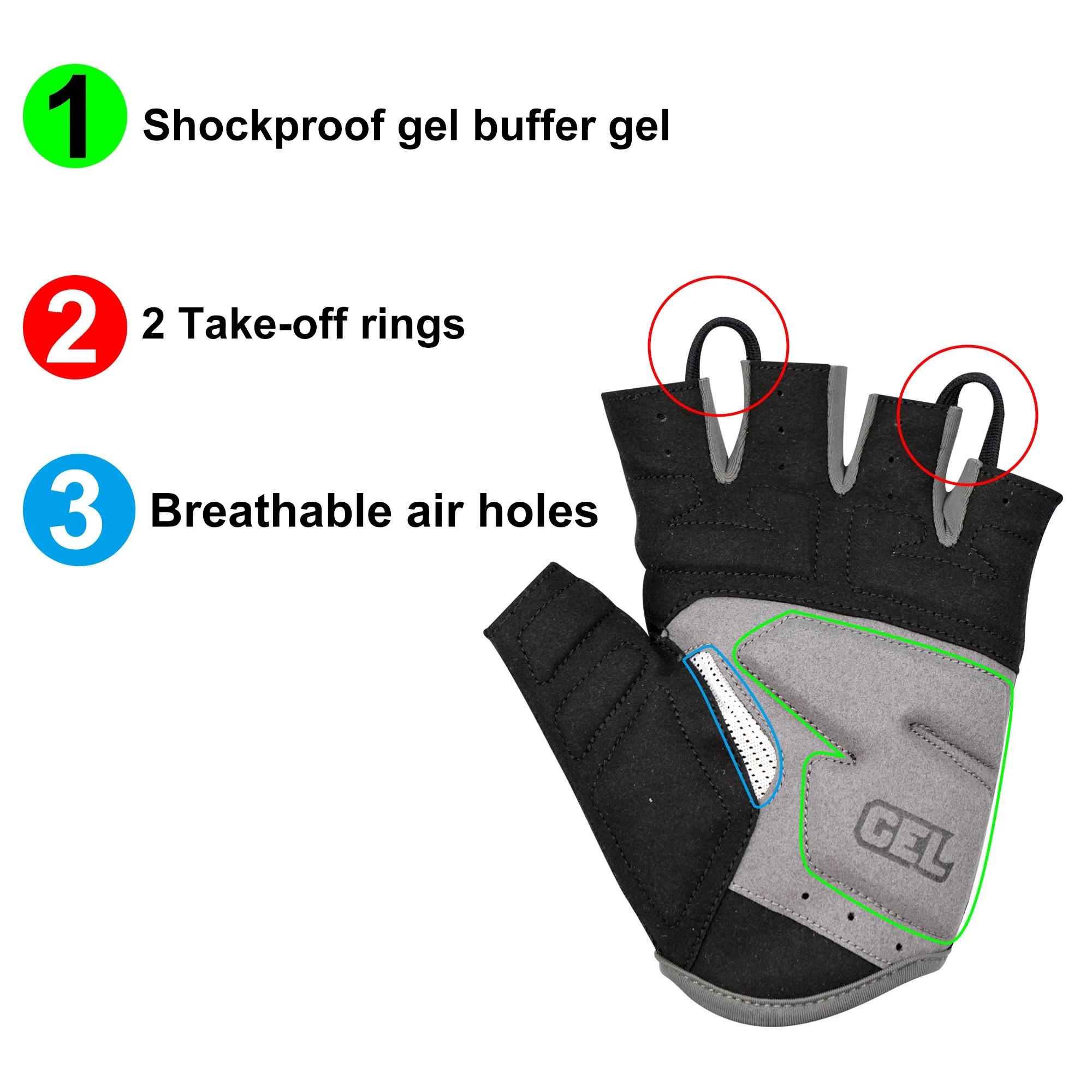 DAREVIE vtt gants de cyclisme demi doigt Taiwan tissu Gel rembourré antichoc gants de cyclisme gants