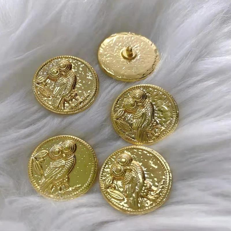 17.5/25MM mignon Vintage chat conception boutons en métal de vêtements en gros décor de mode bouton 