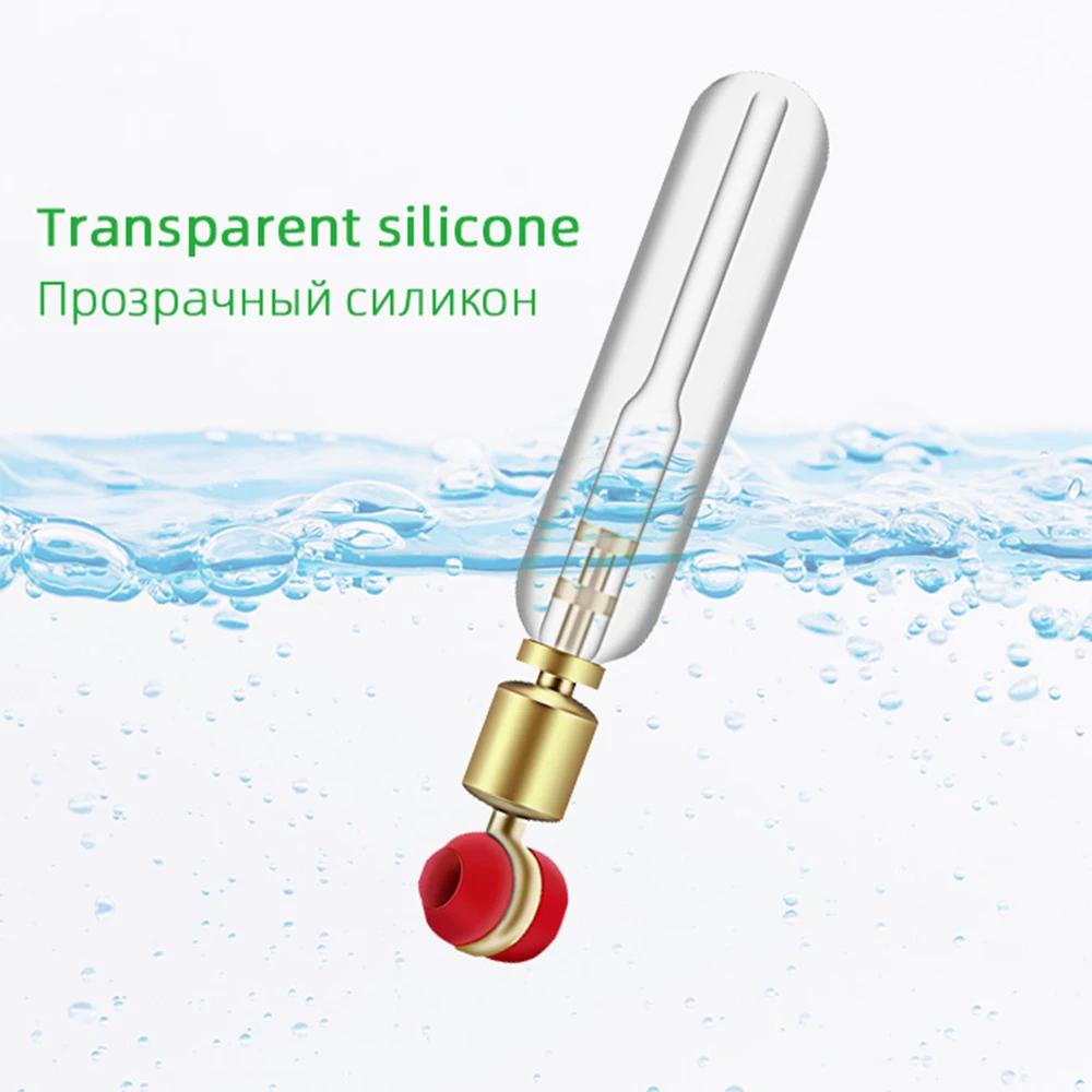 DNDYUJU 10 pièces support de flotteur de pêche en Silicone tête en cuivre pivotante à 360 degrés rot