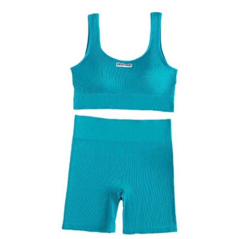 Ensemble de yoga sans couture pour femmes, combinaisons d'entraînement de fitness, soutien-gorge de 