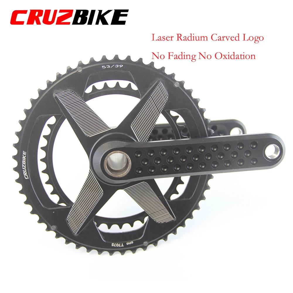Pédalier de vélo de route CRUZbike 155/160/165/170 mm, double pignon 9/10/11/12 vitesses 46-30/48-32