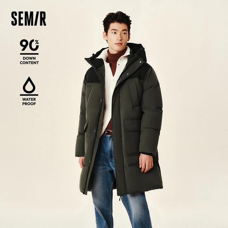 Doudoune Homme Semir 2026 Nouvelle Collection Imperméable Épaisse Longue Veste d'Hiver pour Couple