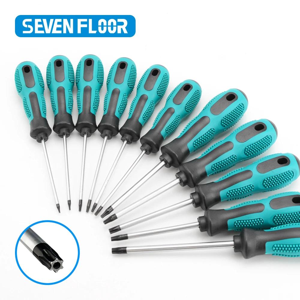 Tournevis magnétique Torx de précision T5 T6 T7 T8 T9 T10 T15 T20 T25 T27 T30, kit d'outils manuels 