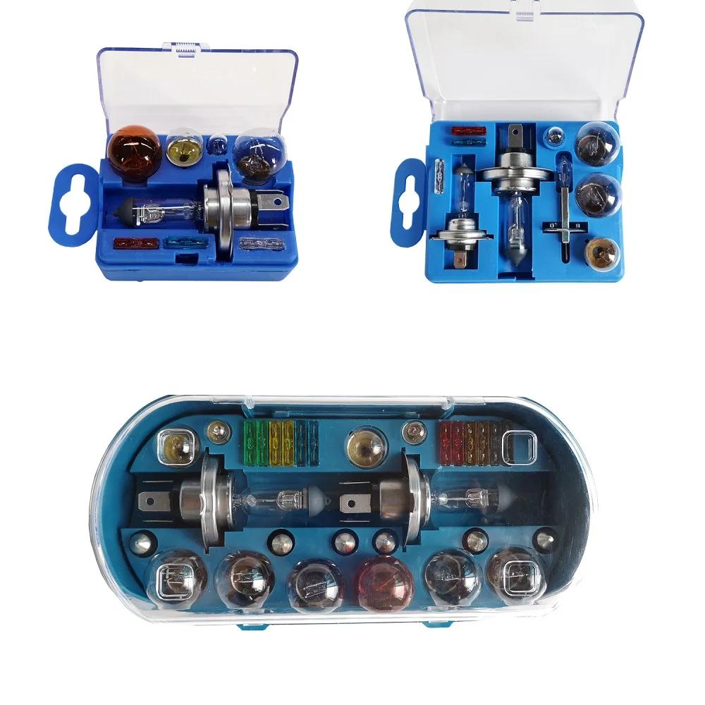 Ensemble combiné d'ampoule halogène 12v, lumières de voiture d'urgence H1 H7 H4, multi-modèle de voy
