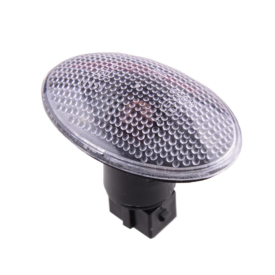 Indicateur lumineux de marqueur latéral de voiture, lentille transparente avec ampoules LED, 2 broch