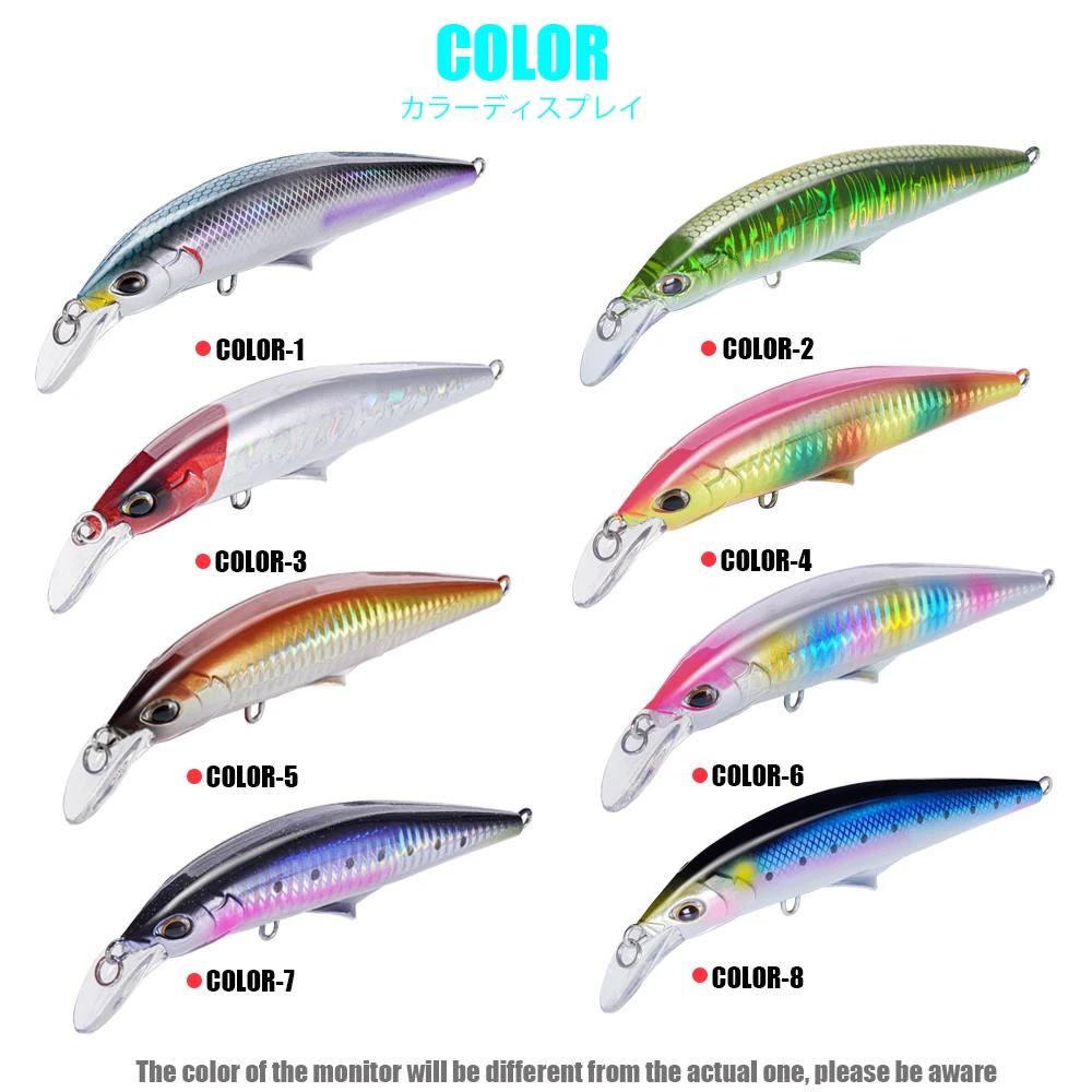 Nouveau Leurre de pêche méné coulant 45g 120mm appâts de basse bar brochet Isca accessoires de Pesca