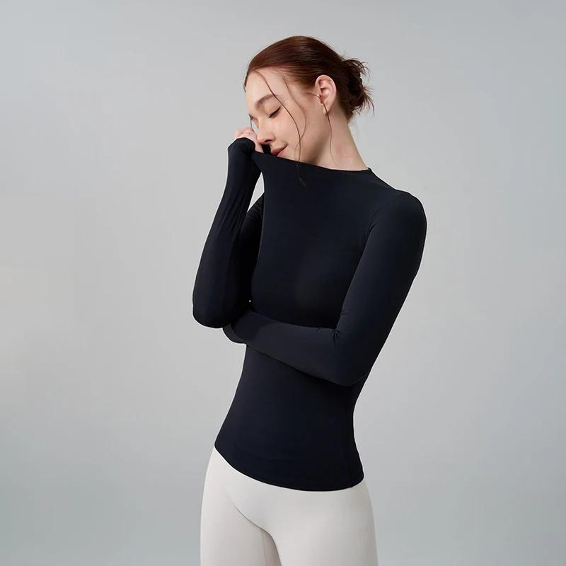 Haut de yoga SOISOU femme col mi-haut manches longues 5 couleurs - Confit pilates