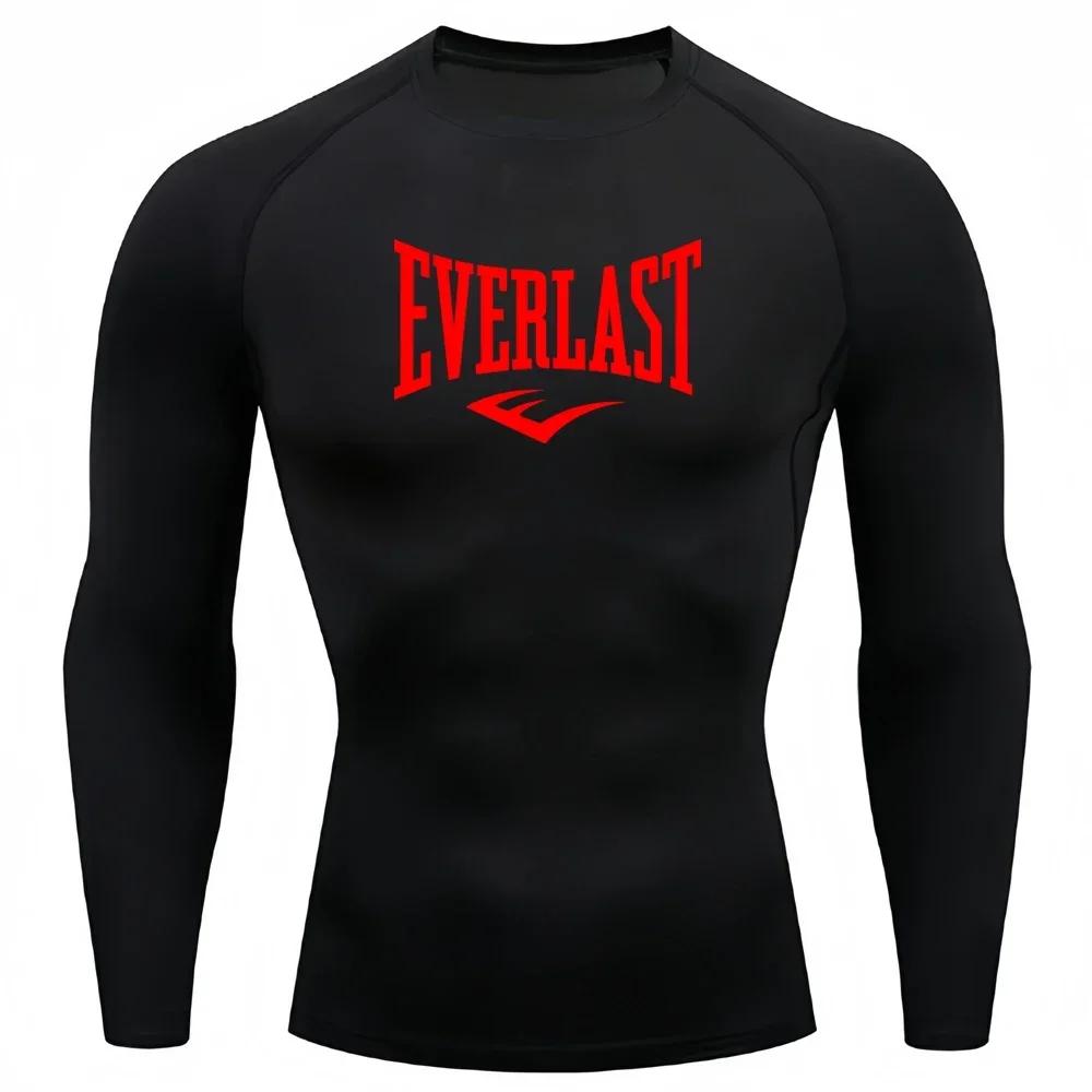 Chemises de Compression pour hommes, manches longues, couche de Base, t-shirts d'entraînement à séch