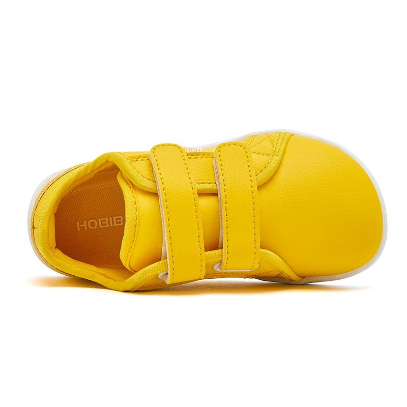 BIBEAR-Chaussures de salle de bain en cuir Élpour enfants, baskets minimalistes, légères, avec boucl