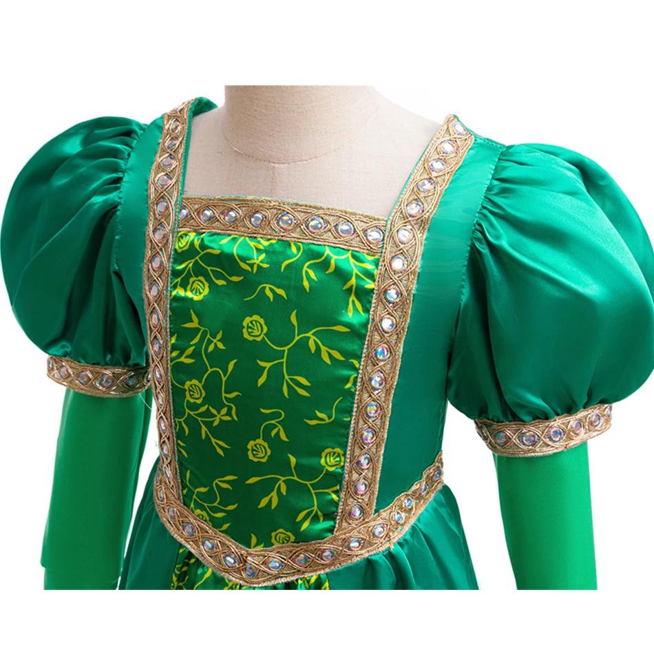 Robe de Cosplay princesse Fiona pour filles, costume de film cancers Shrek The Monsters, vêtements d