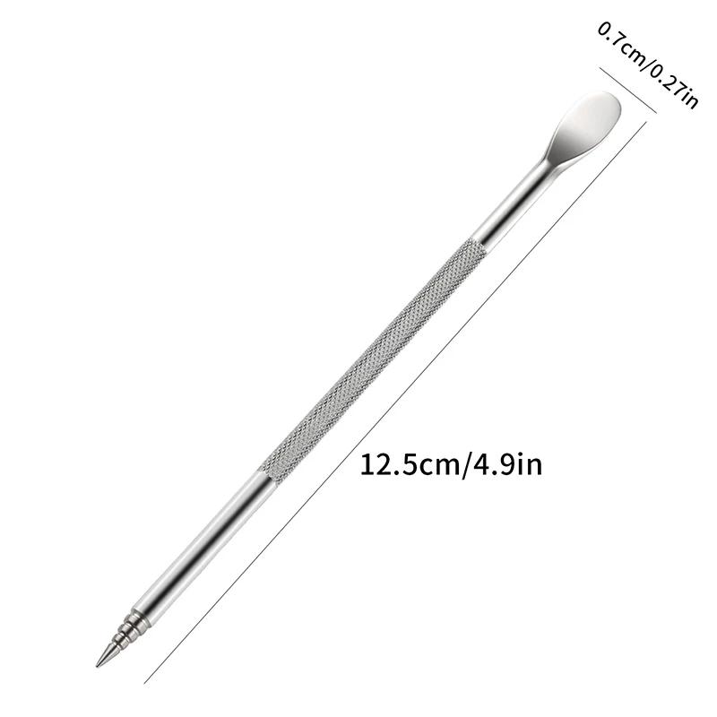Stylo sculpté à Double extrémité pour Nail Art, 12.5cm, mélange multifonction de vernis Gel, stylo c