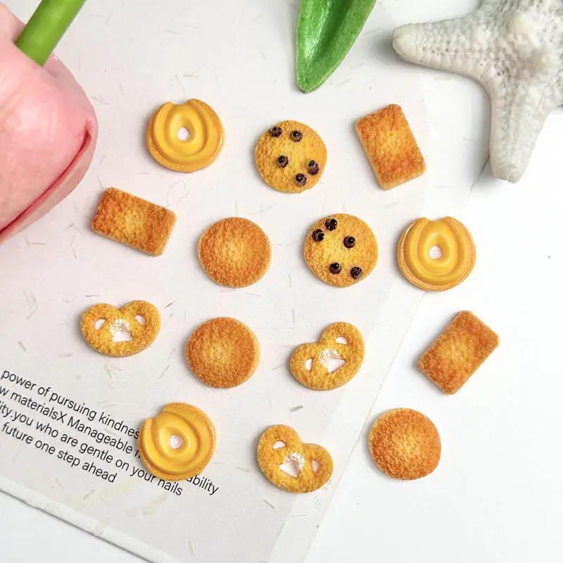 30 pièces de biscuits simulés 3D en résine, décorations créatives pour Nail Art, Biscuits aux harico
