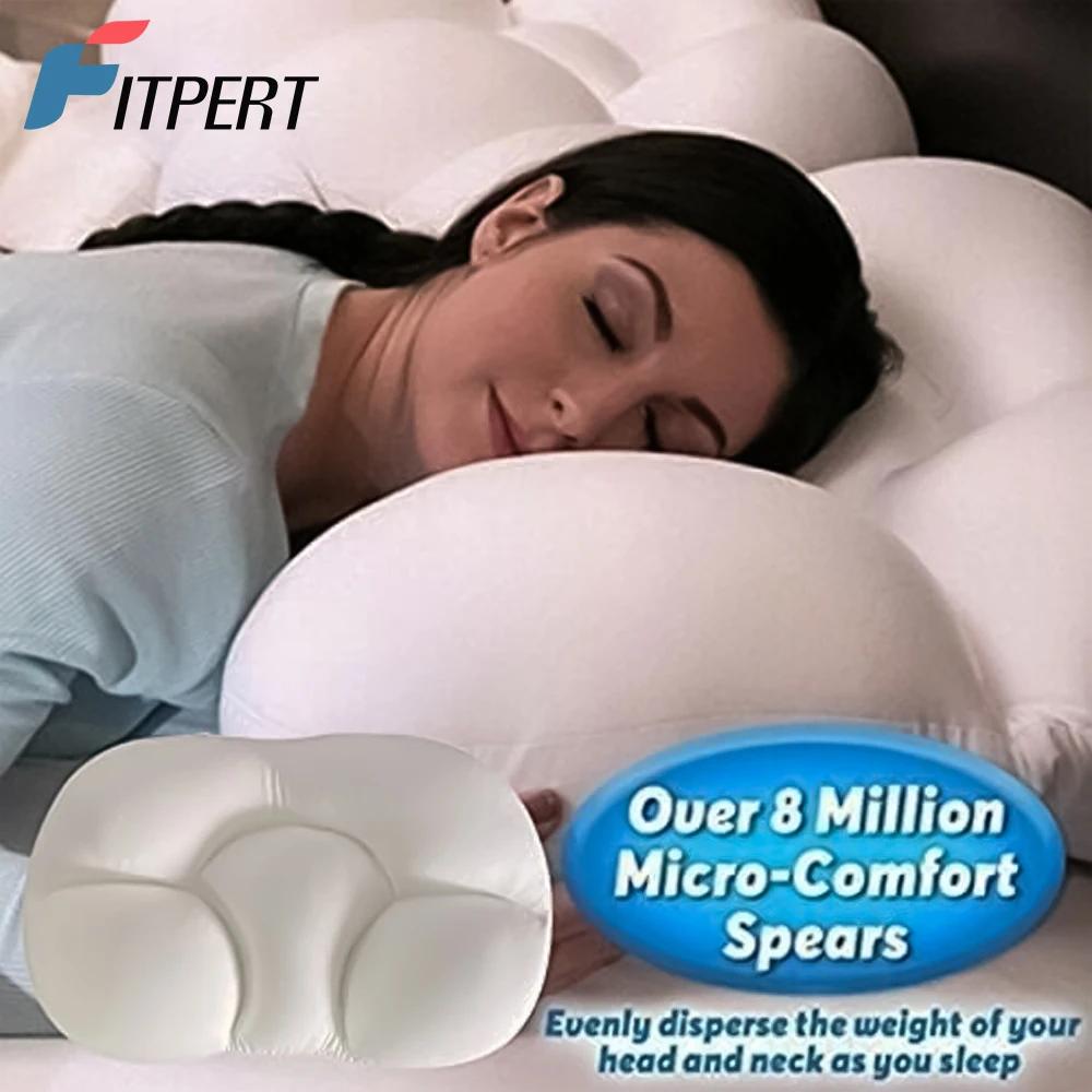 Oreiller de sommeil rond en mousse à mémoire de forme, oreiller orthopédique doux pour le cou, libér