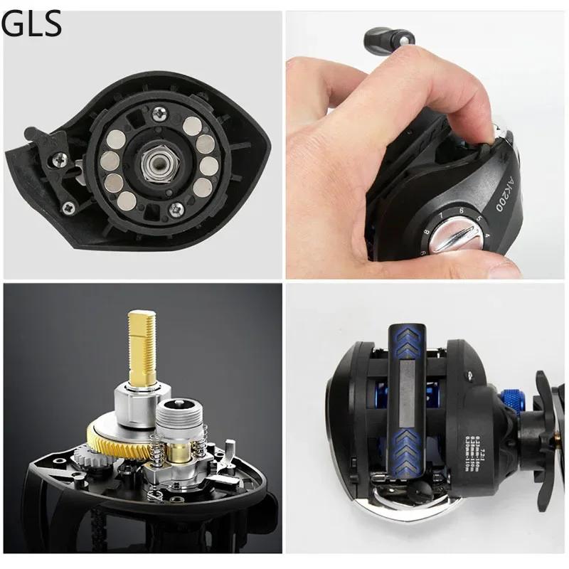 Moulinet pêche GLS 2026 frein magnétique - Pour pêche main gauche/droite 8kg résistance