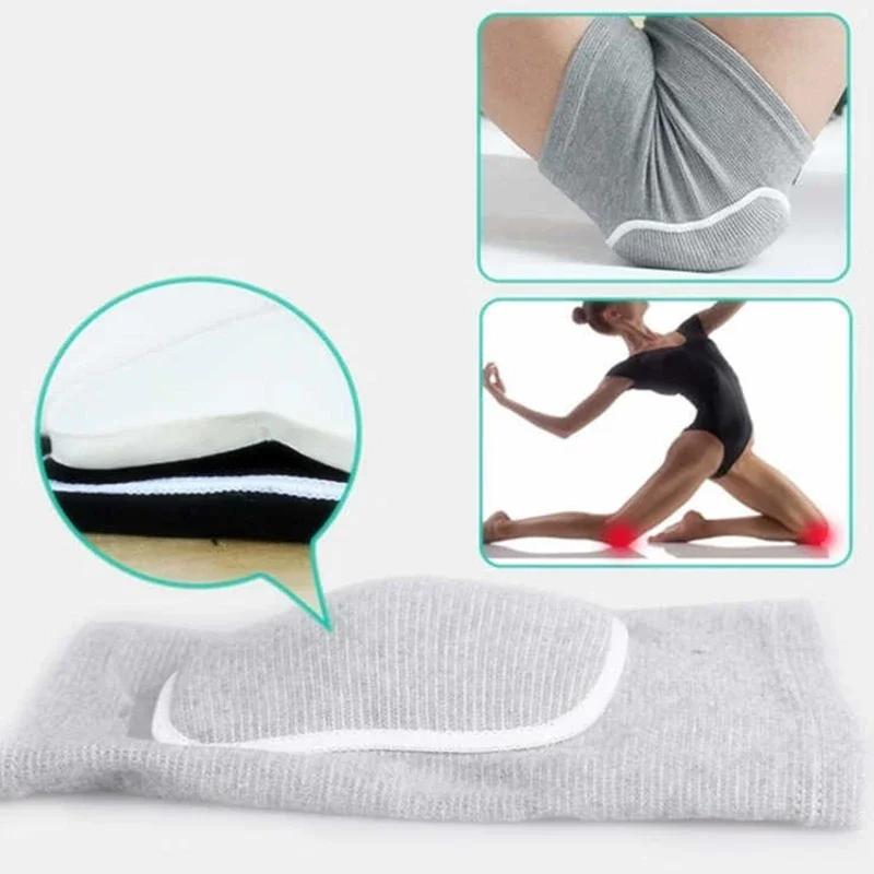 2 pièces genouillères de sport Compression danse genou protecteur soutien épaissi éponge volley-ball