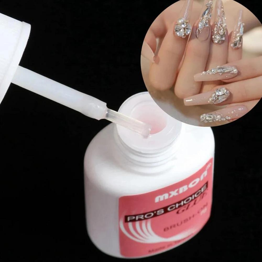 Colle professionnelle pour faux ongles, 7 g/bouteille, à séchage rapide, pour pointes d'ongles en ac