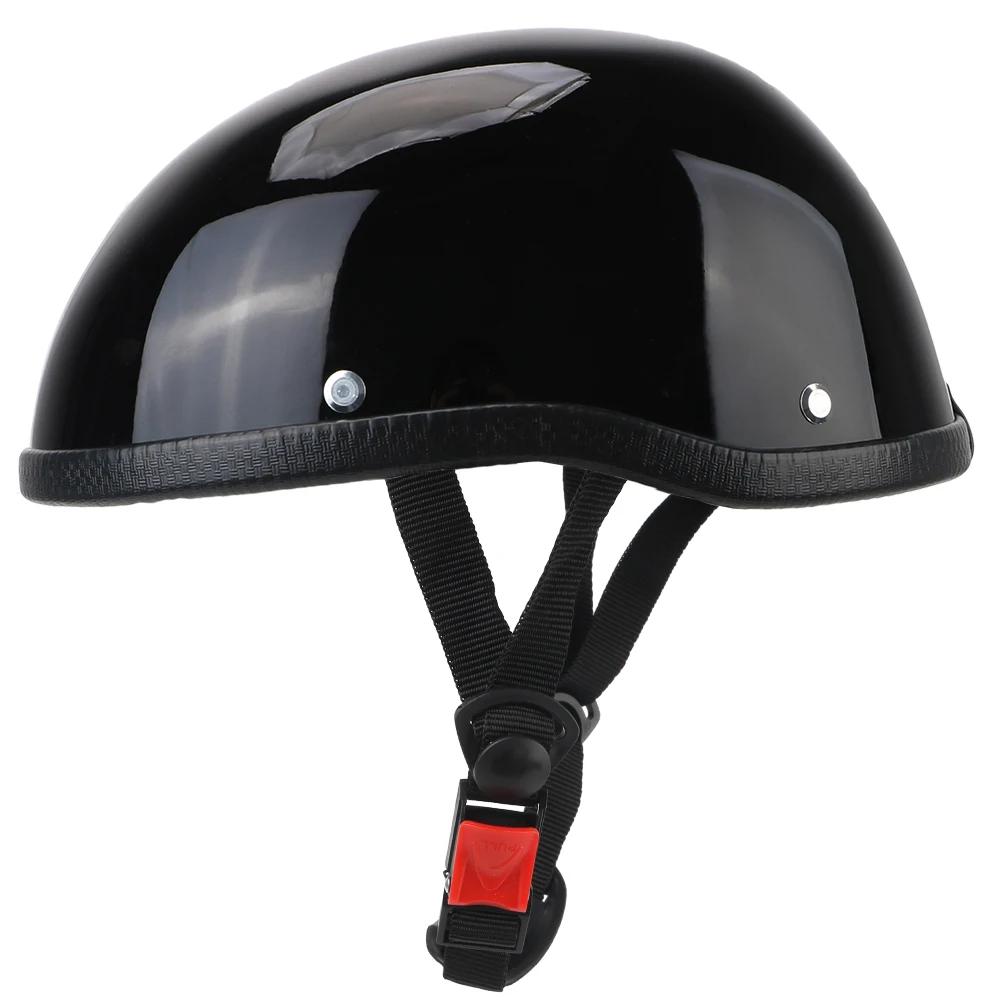 Casque de moto ultraléger unisexe rétro Vintage casque de sécurité cyclisme demi-visage casque de vé