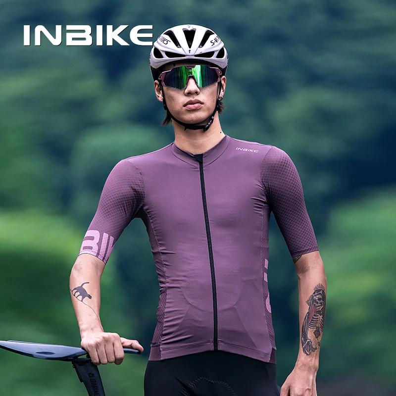 INBIKE maillot de vélo à manches courtes homme été maillot de cyclisme sur route vêtements pour homm