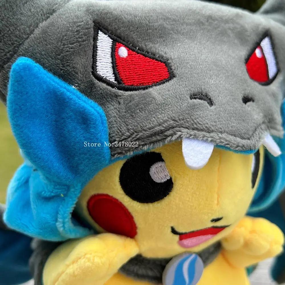 4 Styles Cosplay Pokemon peluche Mega brillant Charizard XY Pikachu cape peluche jouet dessin animé 