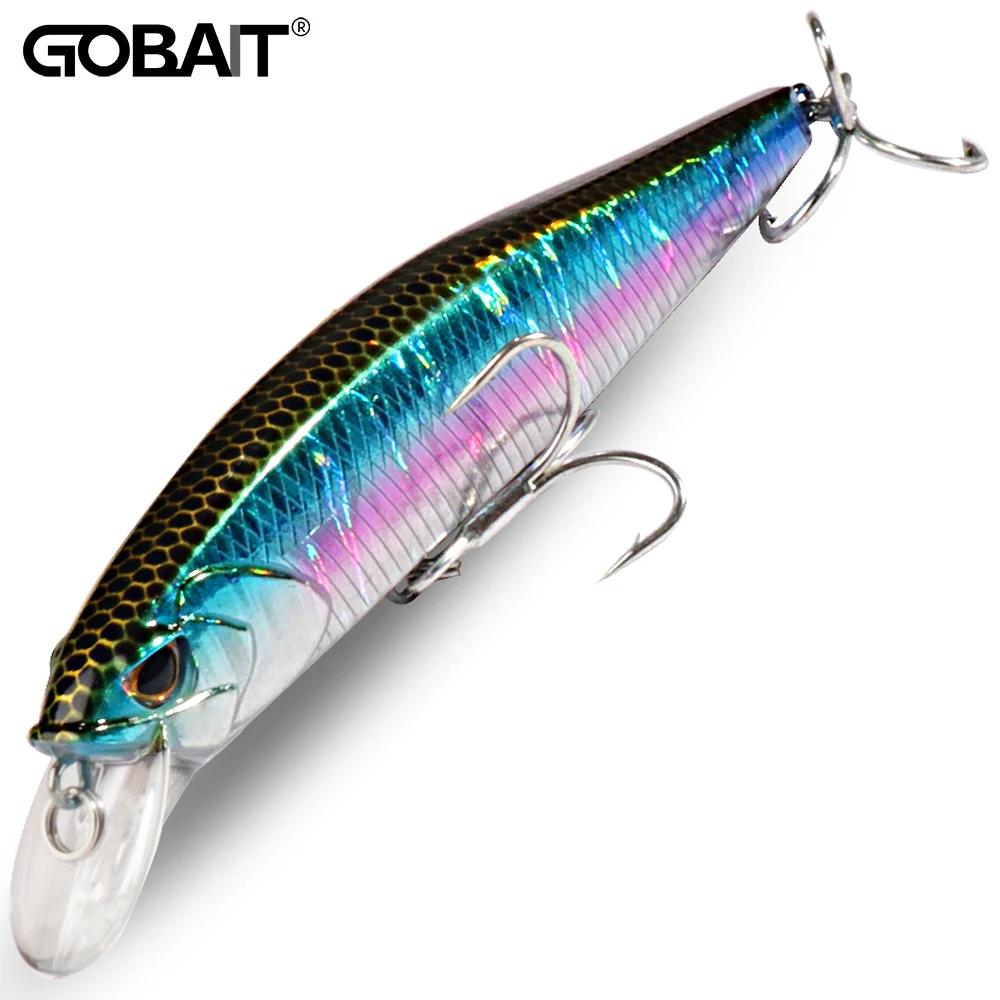 GOBAIT coulant vairon 19g flottant Jerkbait 15g leurre de pêche appât dur triple crochets Swimbait P