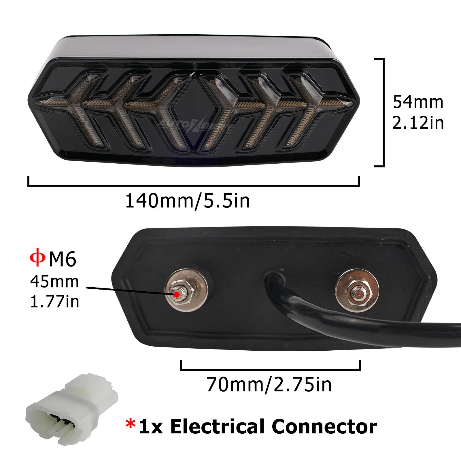 Feu stop arrière LED fumé, clignotant séquentiel intégré pour Honda GROM MSX125 CB650F CB650F CTXN70