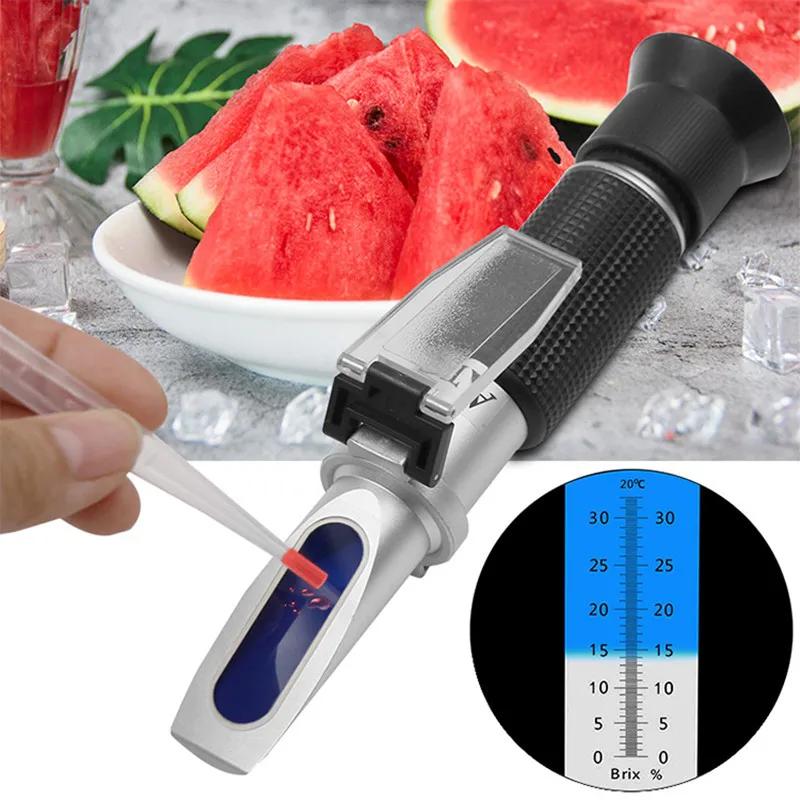 Réfractomètre de sucre portatif, densimètre de Concentration de sucre 0-32% Brix, testeur de sacchar
