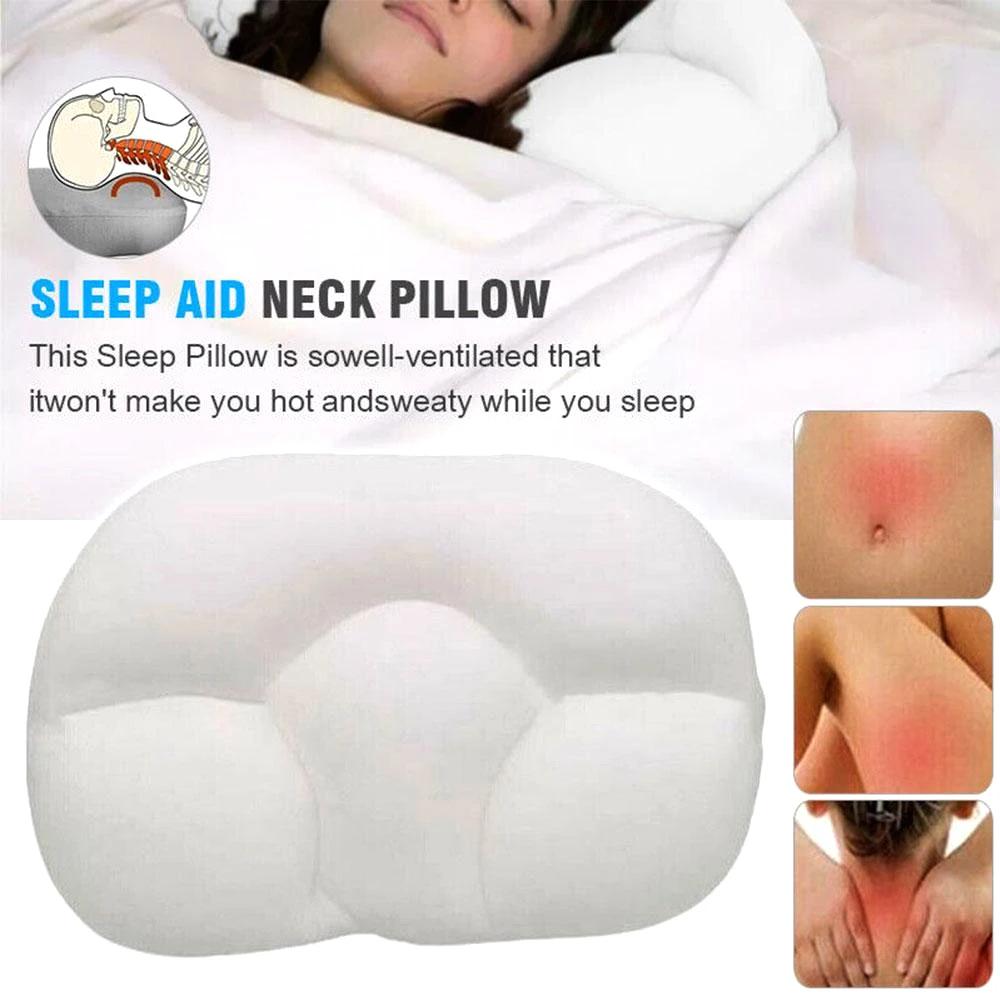Oreiller de sommeil rond en mousse à mémoire de forme, oreiller orthopédique doux pour le cou, libér