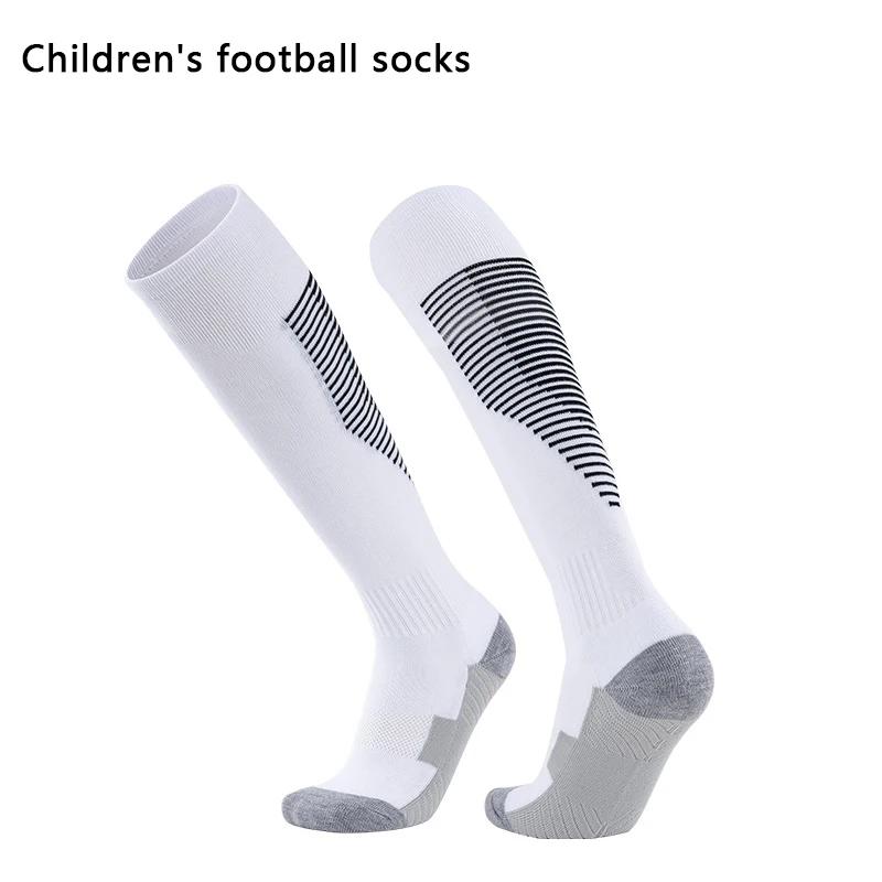 Chaussettes de football professionnelles pour enfants - Chaussettes de football antidérapantes et ré