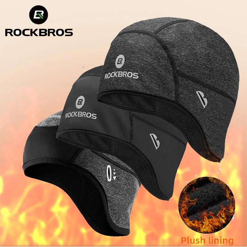 ROCKBROS casquettes de cyclisme coupe-vent thermique polaire vtt casquette de vélo Ski équitation mo