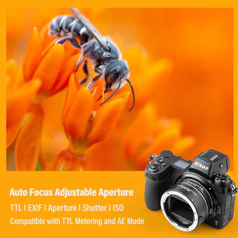 Viltrox DG-Z Nikon Z Auto Focus Tains Macro Extension Tube Adaptateur d'objectif pour Nikon Z Mount 