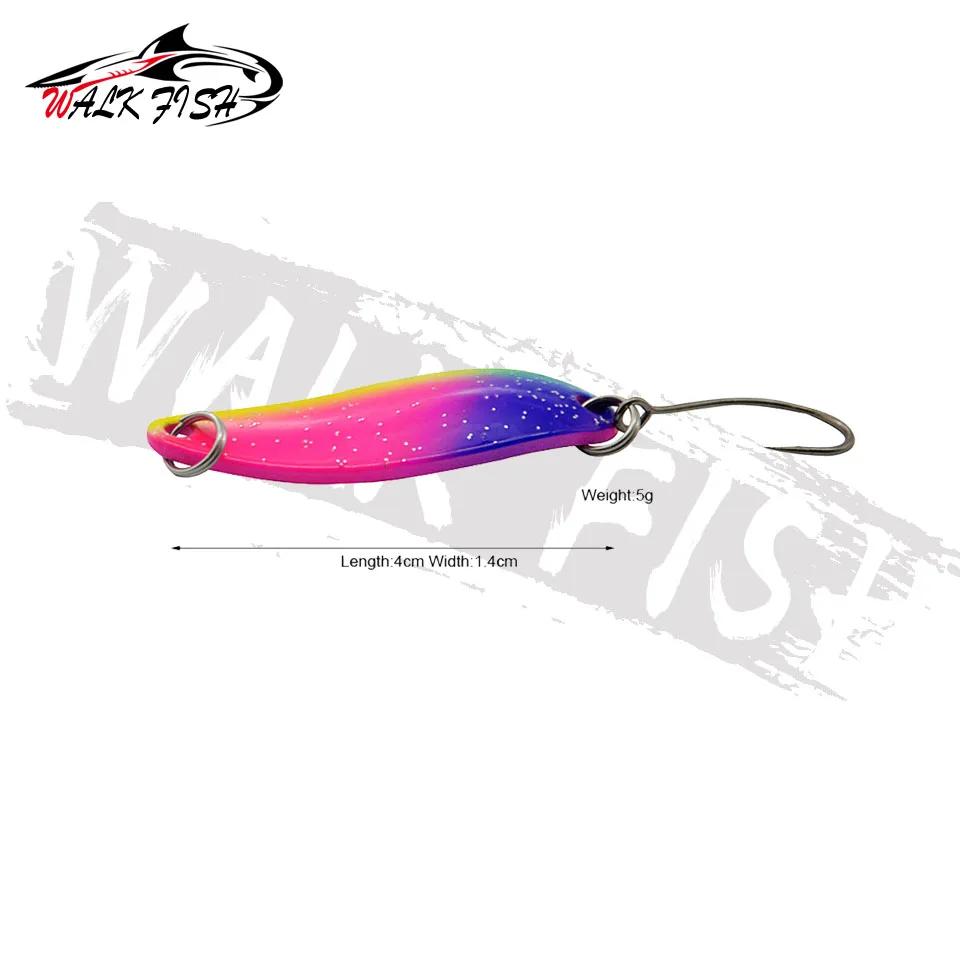 PIED POISSON MARCHE POISSON 5/6/10PCS Pêche Appât 40mm 5g Cuillère De Pêche Truite Leurre De Pêche A