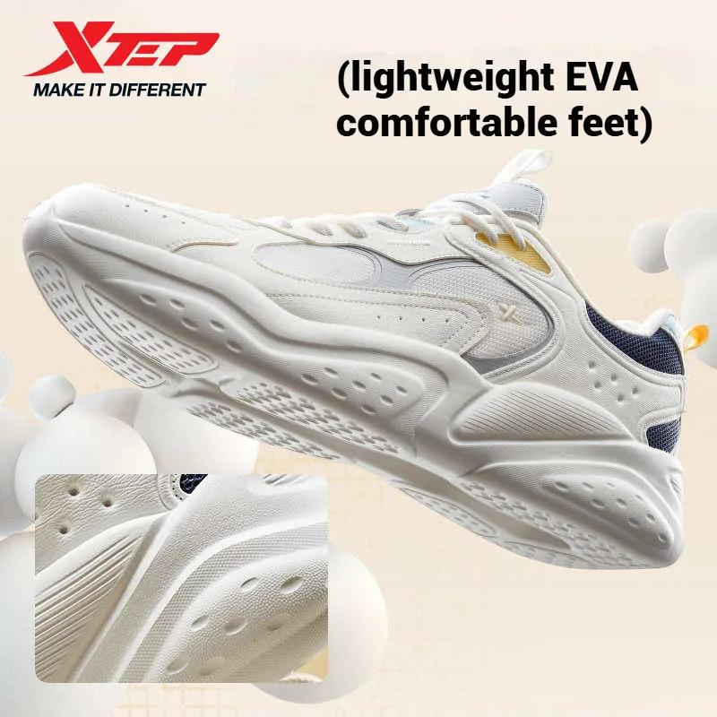 Chaussures décontractées Xtep femme été 2025 - Léger, respirant avec semelles épaisses et style rétro