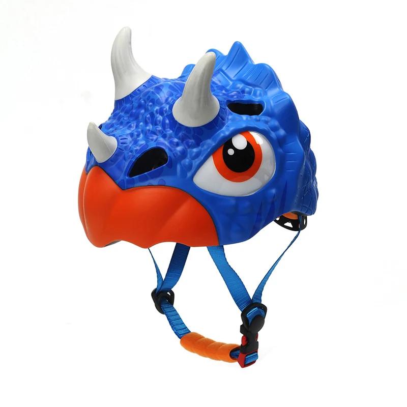 Enfants sport casque de vélo vtt vélo de route dinosaure forme tête de sécurité protéger casquette e