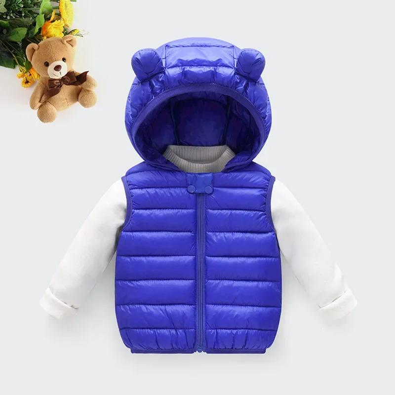 Gilet chaud en coton pour bébés garçons et filles, vêtements d'automne et d'hiver pour enfants de 1 