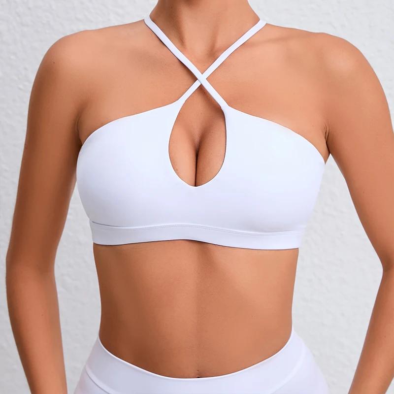 Hearuisavy Soutien-gorge de sport sexy pour femme, extensible, pour l'été, la gym, le yoga, l'entraî