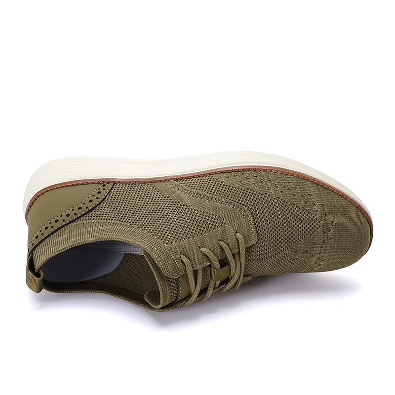 Baskets habillées à la mode pour hommes, chaussures de marche décontractées, Oxfords d'affaires, con