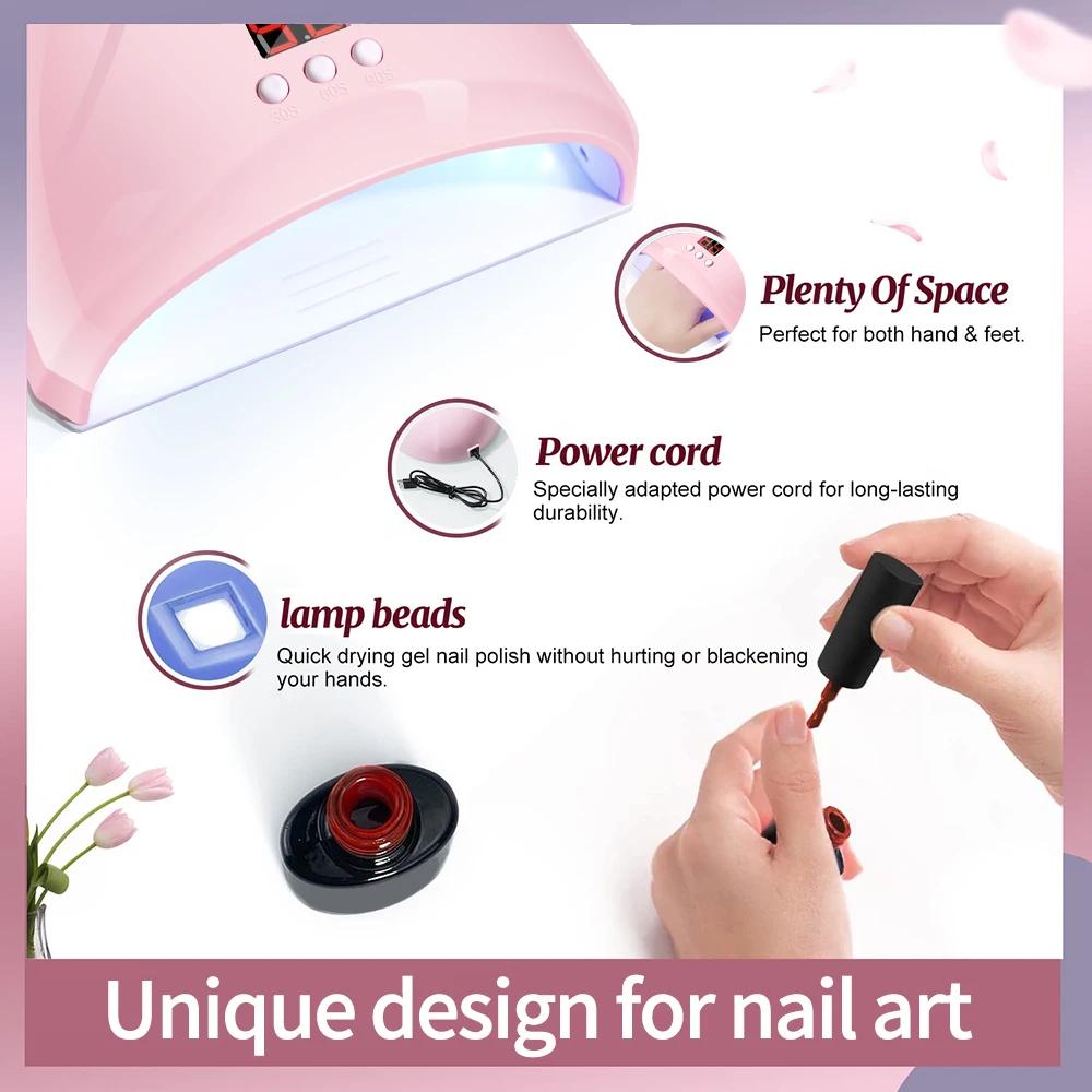 LULAA lumière LED lampe à ongles Portable Gel vernis lampes de séchage UV lampe de poche à durcissem