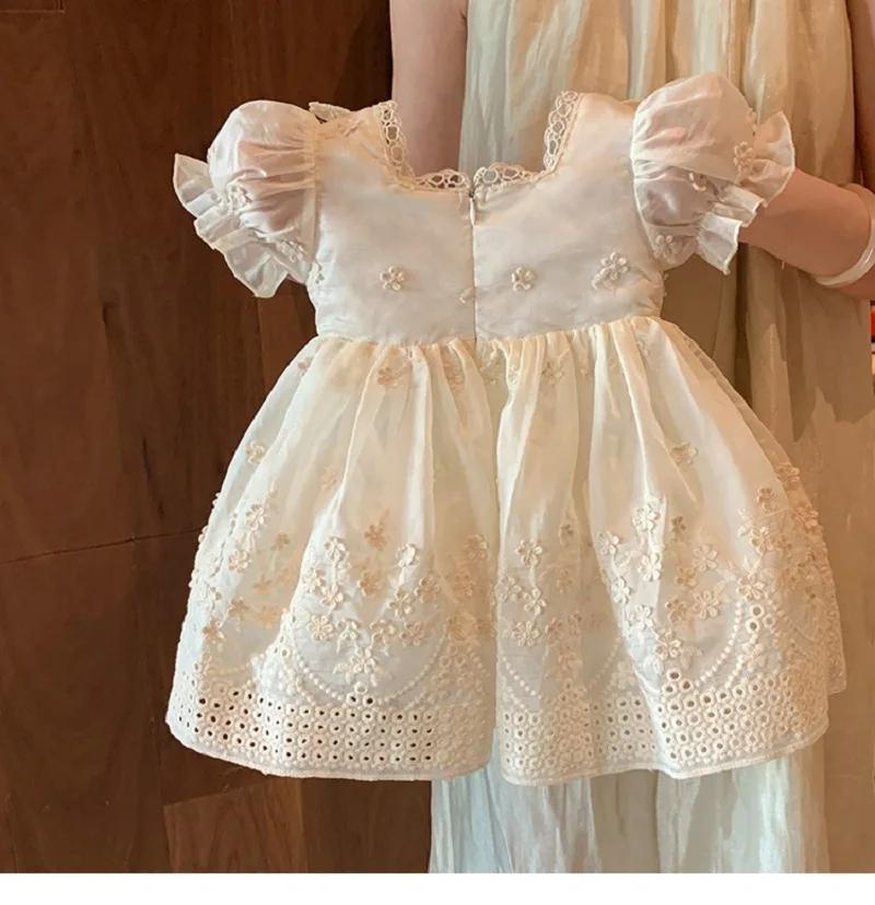 Robe de princesse Lolita française pour filles, nouveau style d'été, robe pour enfant d'un an, robe 