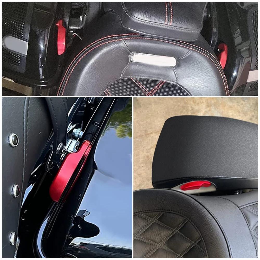 Kit de loquet de sac de selle noir de haute qualité, 2 pièces, pour Harley Davidson Electra Glide, S