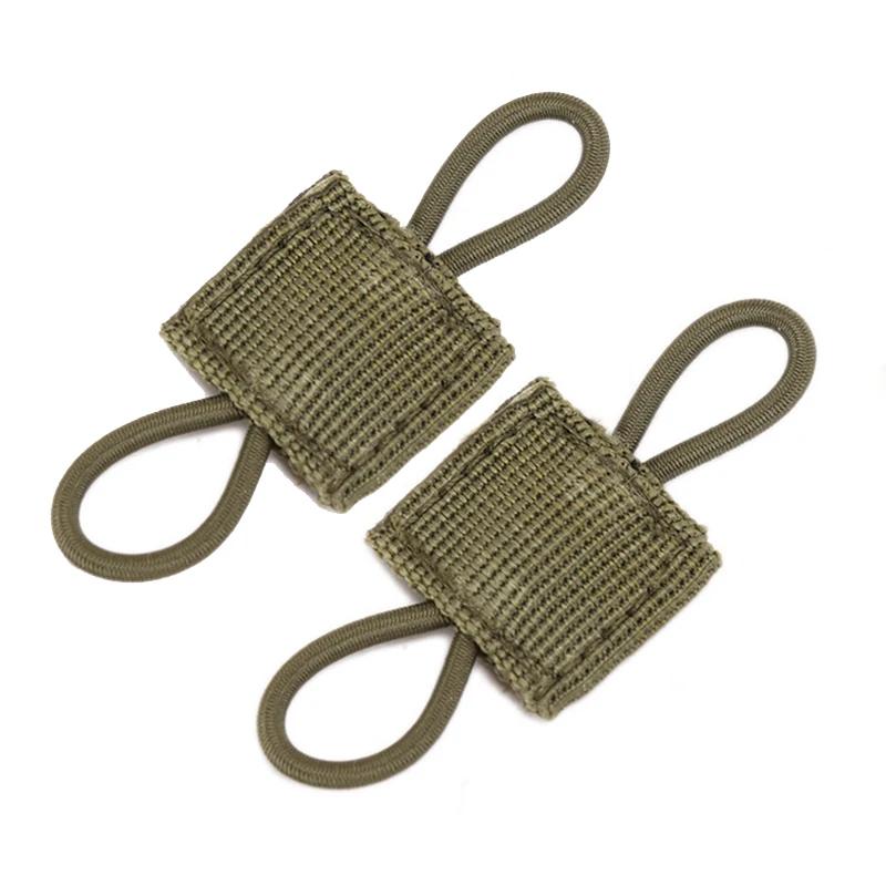 Système Molle tactique, boucle de sac à dos, sangle fixe PTT, ruban élastique Molle pour bâton d'ant
