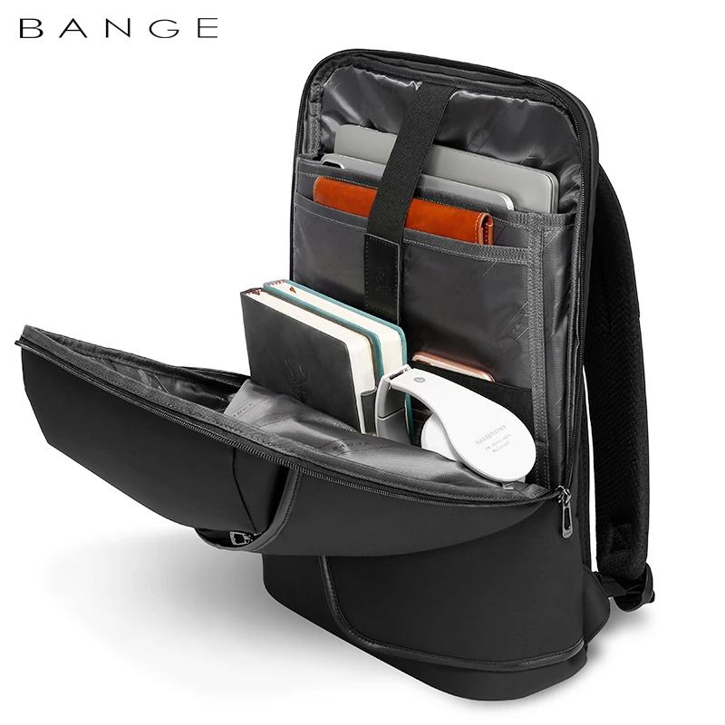 Sac à dos d'affaires BANGE pour hommes, sac à dos d'école imperméable de luxe, sac à dos pour ordina