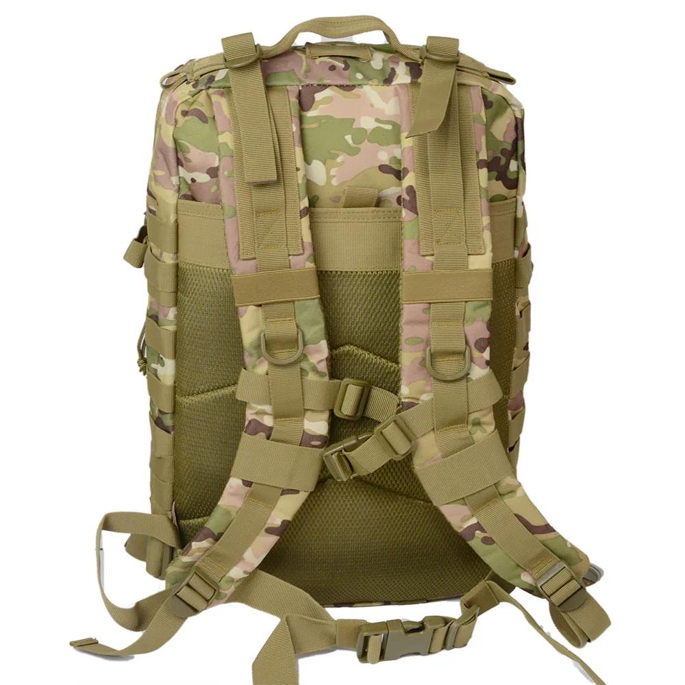 Sac à dos tactique de randonnée, de sport et de camping camouflage, grande capacité 50 litres 900D, 
