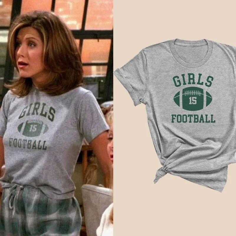 Rachel vert filles t-shirt femmes amis émission de télévision grand t-shirt rétro beau t-shirt à man