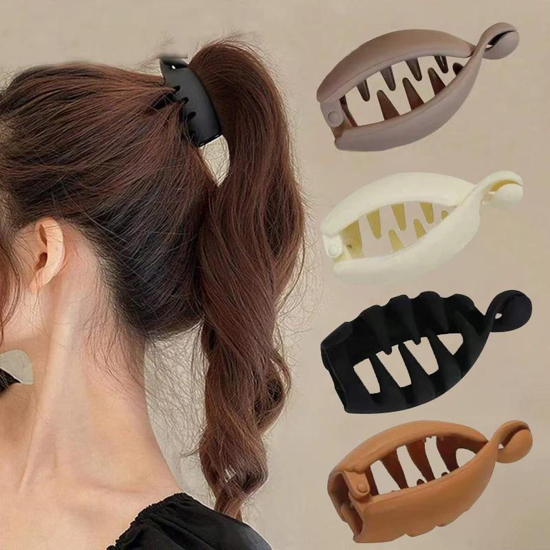 1/4 pièces torsion banane pince verticale pince queue de cheval pince à cheveux Volume de cheveux fi
