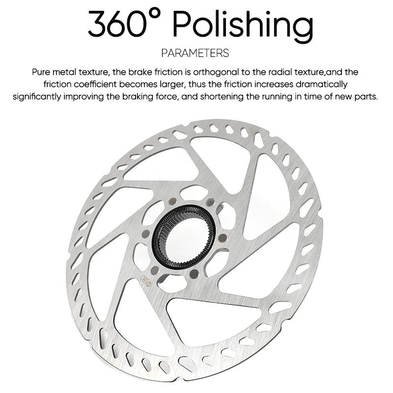 Rotor de verrouillage central de vélo 160mm 180mm 203mm, Rotor de verrouillage central de vélo de ro