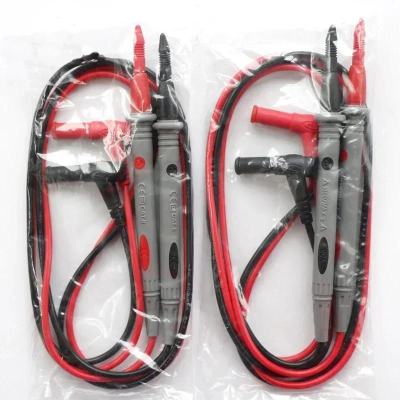1 paire de fils de Test de sonde universels, pointe d'aiguille numérique, testeur multimètre 20A 100
