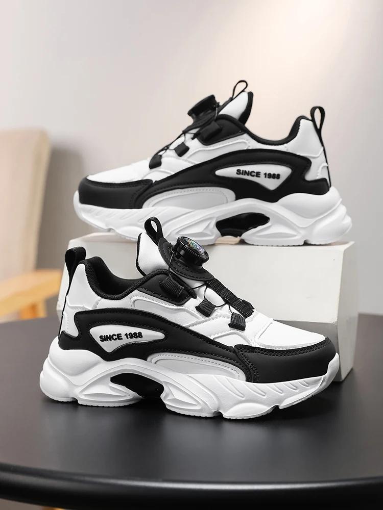 🔥   Sneakers pour enfants entièrement noires avec boucle rotative |   Très facile à mettre et à enle